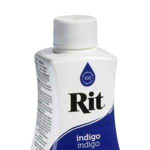 RIT INDIGO COLOR FABRIC DYE 8 OUNCE BOTTLE